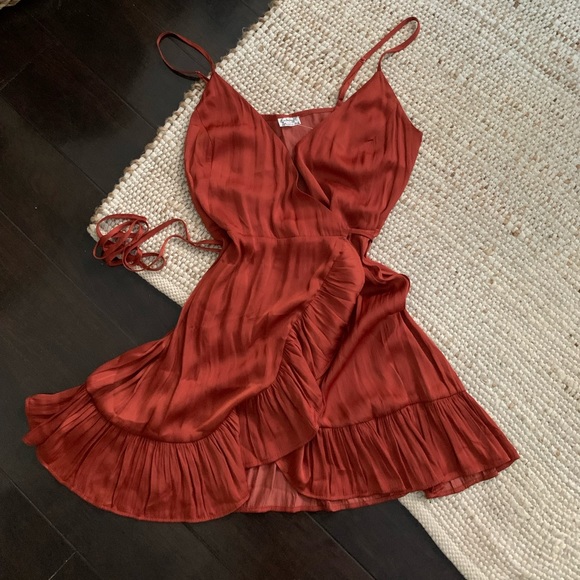 Free People Dresses & Skirts - Free People All My Love Wrap Slip Dress, Size S. NWT.